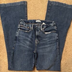 Good American Dark Blue Flare Jeans